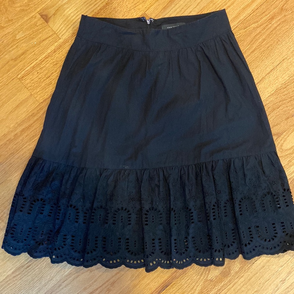 Stunning black Ann Taylor mini skirt